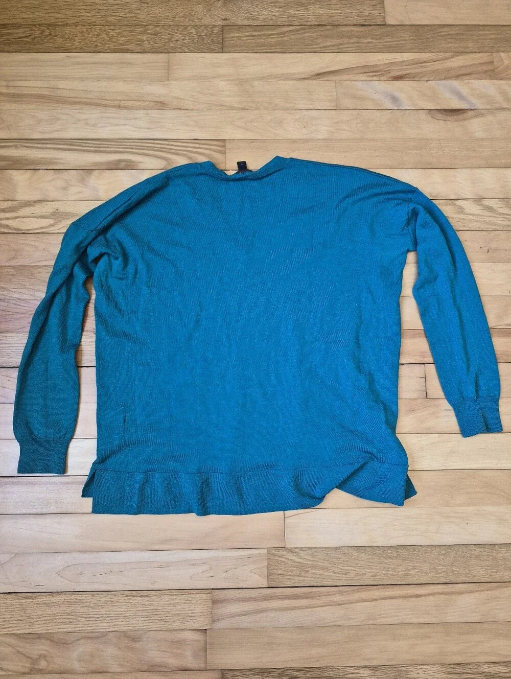 Men's Teal V-Neck Sweater